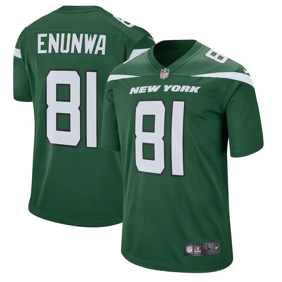 Men New York Jets 81 Quincy Enunwa Nike Gotham Green Game Player NFL Jersey
